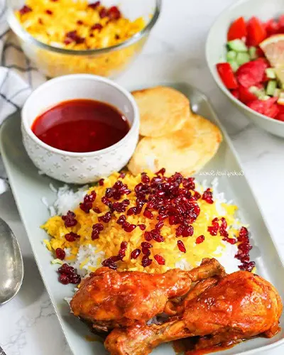 طرز تهیه زرشک پلو با مرغ مجلسی برای 10 نفر+ تمام نکات