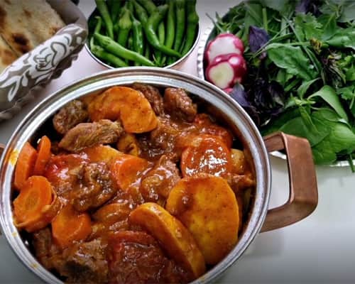 طرز تهیه تاس کباب برای ۴ نفر