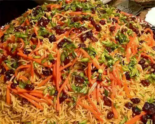 طرز تهیه کابلی پلو اصیل افغان با گوشت و هویج + نکات خوشطعم شدن