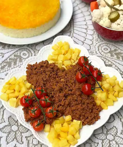 طرز تهیه واویشکا گوشت خوشمزه با سیب زمینی (2)