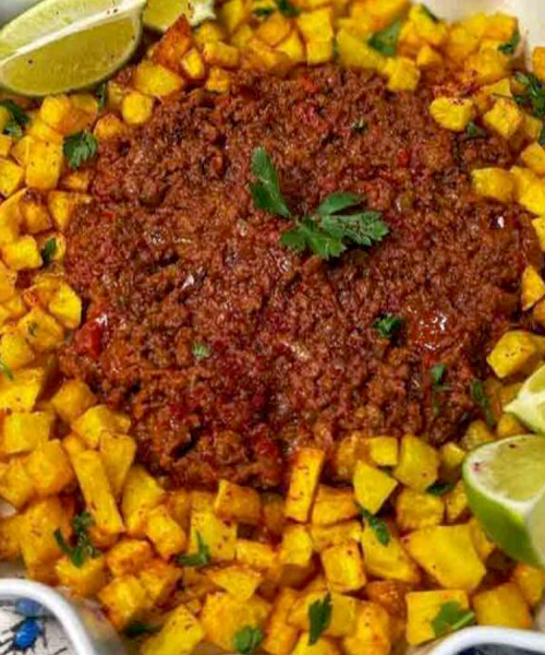 طرز تهیه واویشکا گوشت خوشمزه با سیب زمینی (2)