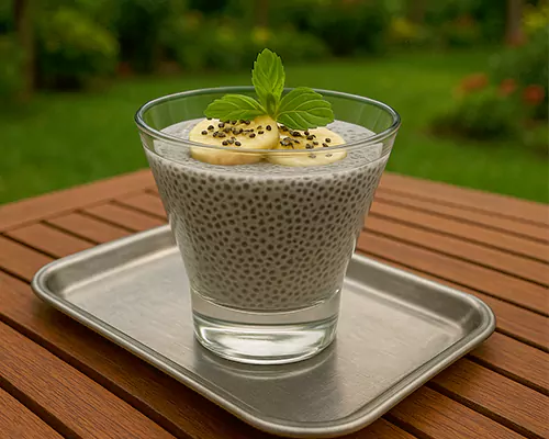 آموزش درست کردن پودینگ موز و چیا؛ دسر رژیمی و مقوی