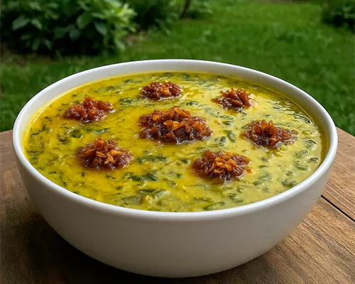 طرز تهیه آش سبزی شیرازی خوشمزه و مجلسی | دستور پخت ساده و سریع