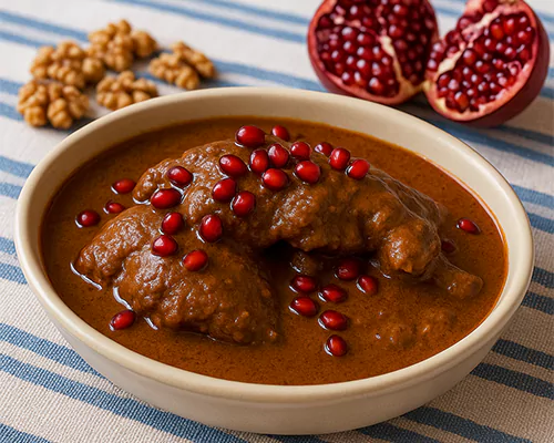 طرز تهیه آغوز مسما گیلانی | دستور اصیل با گردو و رب انار