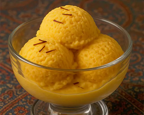 طرز تهیه بستنی زعفرانی خانگی با طعم و رنگ عالی + فوت و فن مخصوص