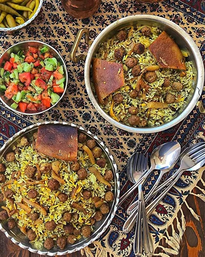 طرز تهیه کلم پلو شیرازی اصل دستور پخت خوشمزه و مرحله به مرحله