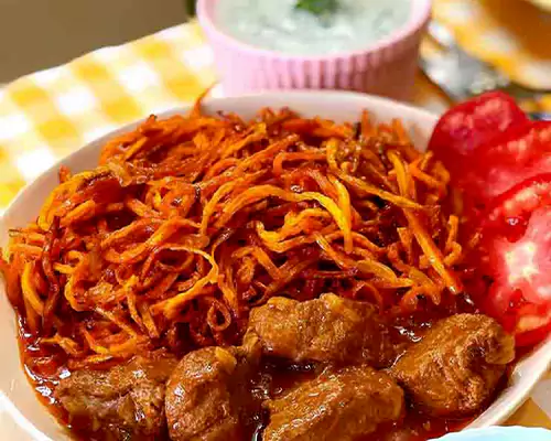 طرز تهیه خورش هویج خوشمزه و مجلسی با گوشت یا مرغ