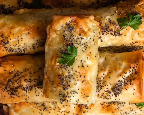 طرز تهیه بورک گوشت (بورک گوشت و قارچ) خوشمزه و ترد