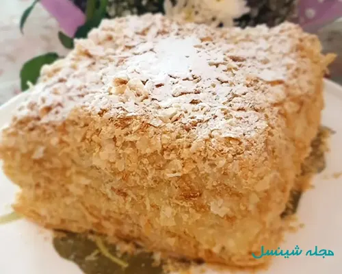 طرز تهیه شیرینی ناپلونی خانگی با خمیر هزارلا (ساده، سریع و خوشمزه)