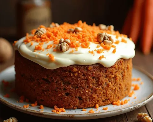 طرز تهیه کیک هویج و گردو | کیک پاییزی خوشمزه با دارچین و گردو